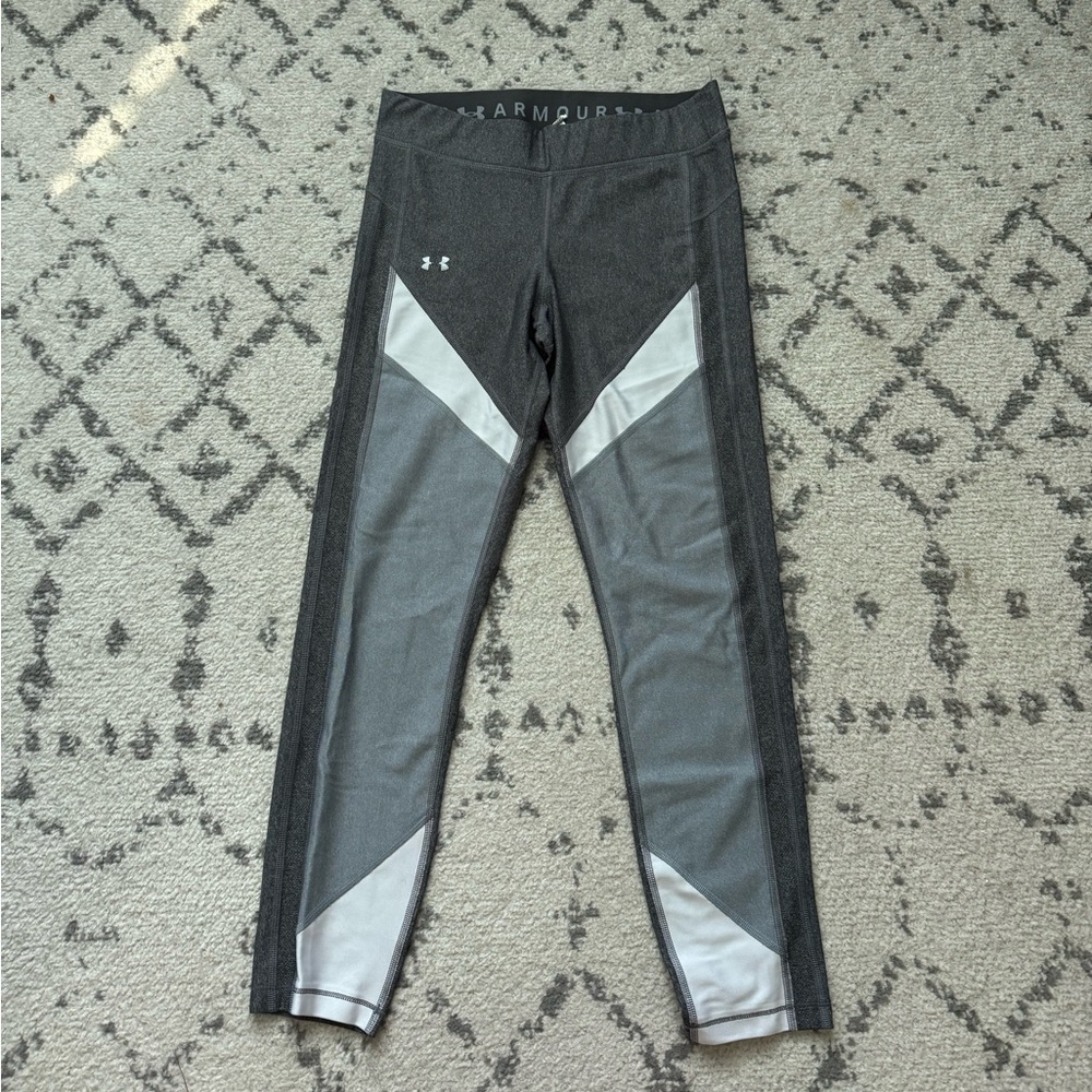 Under Armour Women's Charcoal and Light Gray Leggings